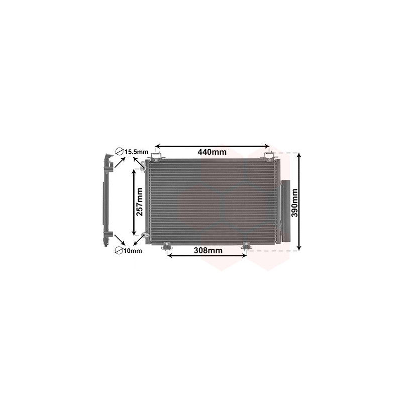 VAN WEZEL 53005267 Condensatore climatizzatore