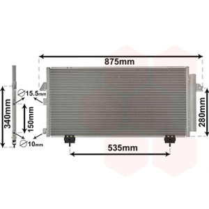 VAN WEZEL 53005281 Condensatore climatizzatore