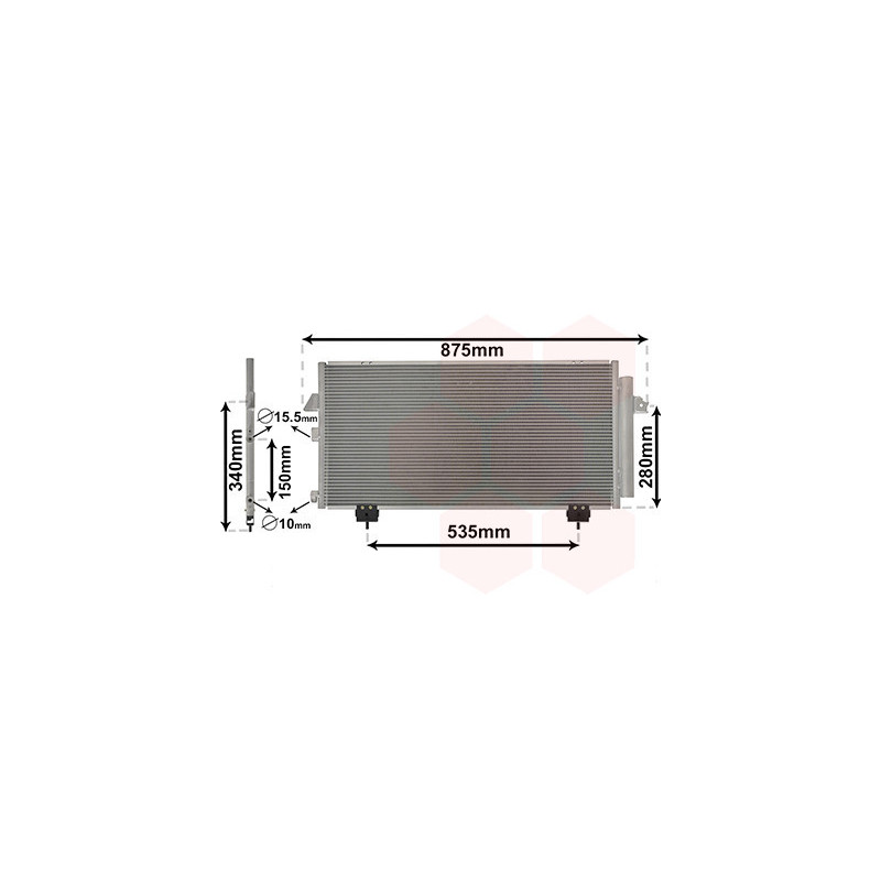 VAN WEZEL 53005281 Condensador de aire acondicionado