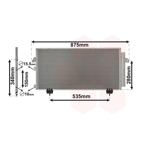 VAN WEZEL 53005281 Condensatore climatizzatore