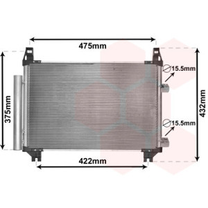 VAN WEZEL 53005404 Condensador de aire acondicionado