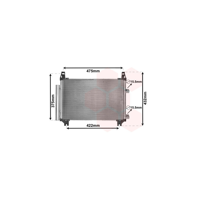 VAN WEZEL 53005404 Condensador de aire acondicionado
