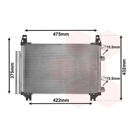 VAN WEZEL 53005404 Condensador de aire acondicionado