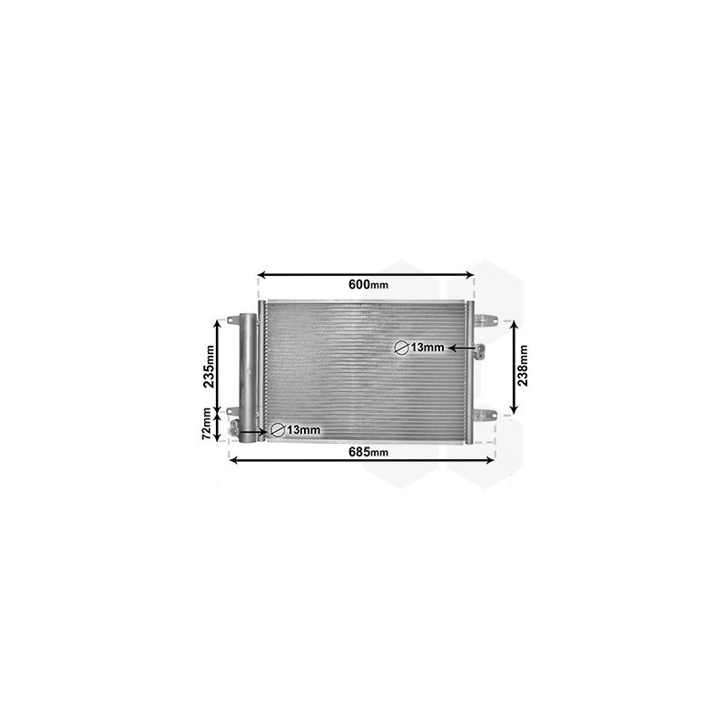 VAN WEZEL 58005183 Skraplacz klimatyzacji
