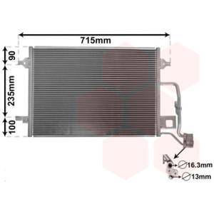 VAN WEZEL 58005189 Air conditioning condenser