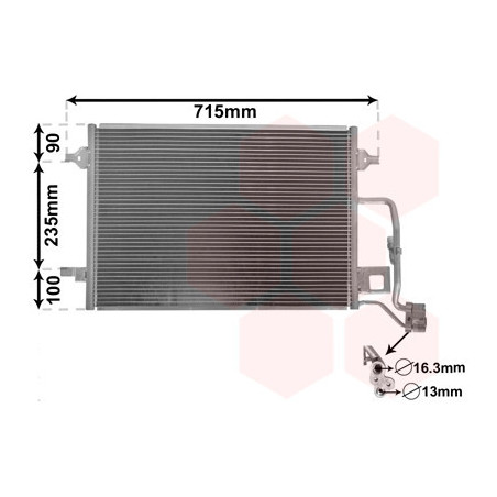 VAN WEZEL 58005189 Air conditioning condenser