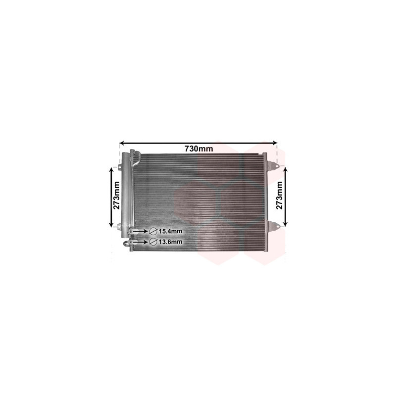 VAN WEZEL 58005225 Skraplacz klimatyzacji