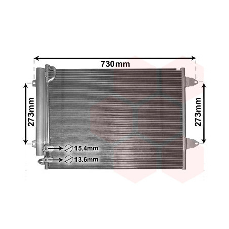 VAN WEZEL 58005225 Air conditioning condenser
