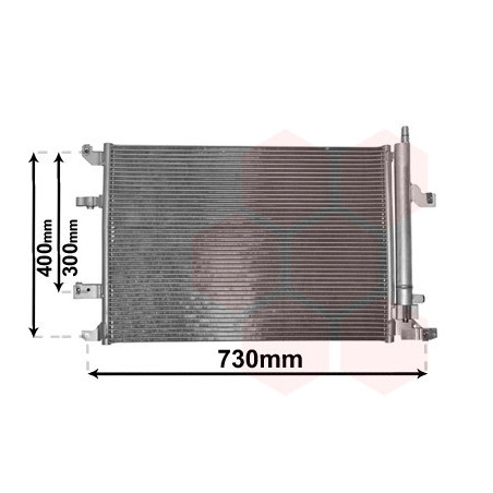 VAN WEZEL 59005138 Condensador de aire acondicionado
