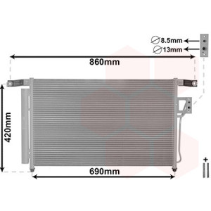 VAN WEZEL 82005175 Condenseur de climatisation