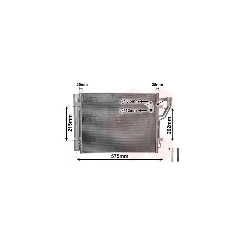 VAN WEZEL 82005189 Condensador de aire acondicionado