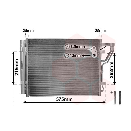 VAN WEZEL 82005189 Condensador de aire acondicionado
