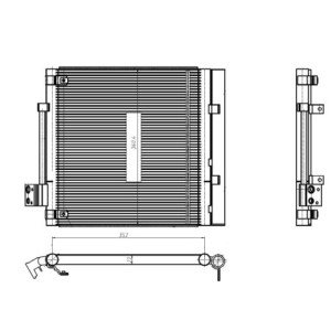 NRF 350448 Air conditioning condenser
