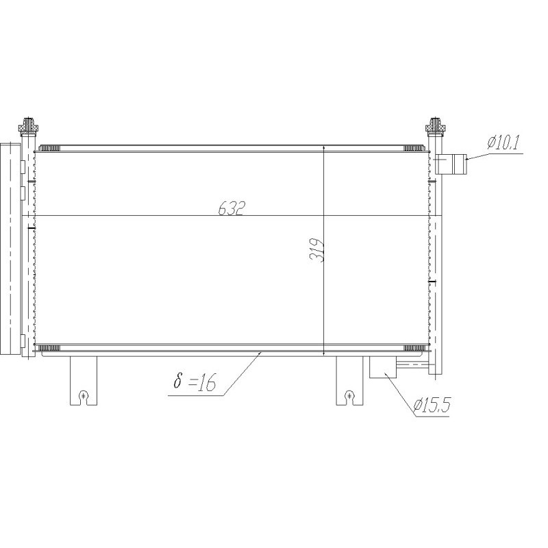 NRF 350473 Condensador de aire acondicionado