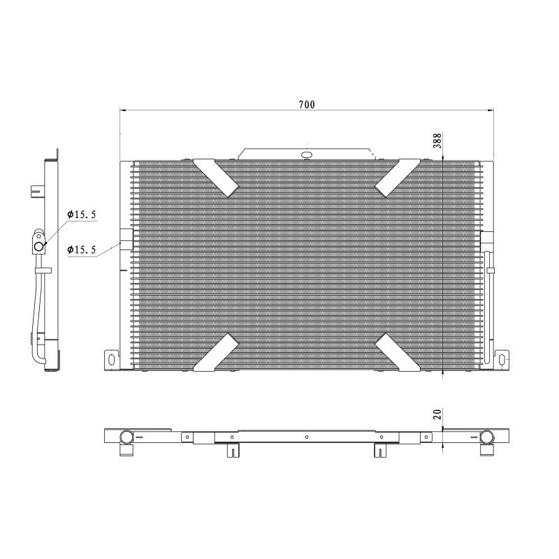 NRF 350489 Air conditioning condenser