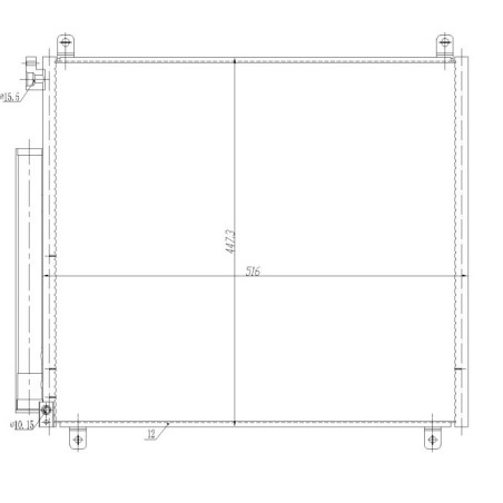 NRF 350497 Air conditioning condenser