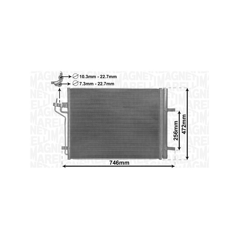 MAGNETI MARELLI 350203880000 Air conditioning condenser