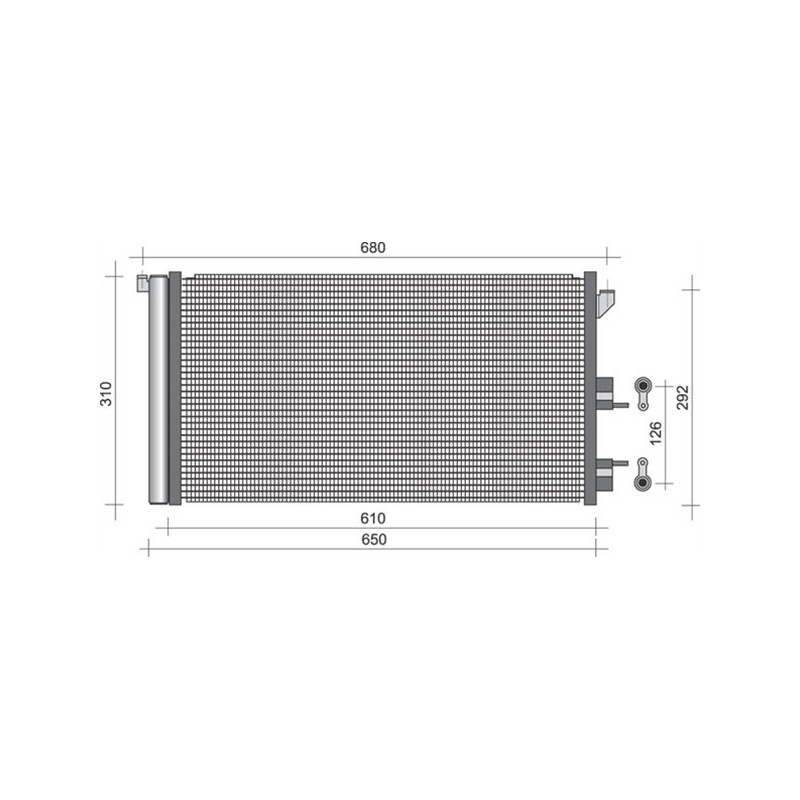 MAGNETI MARELLI 350203248000 Air conditioning condenser