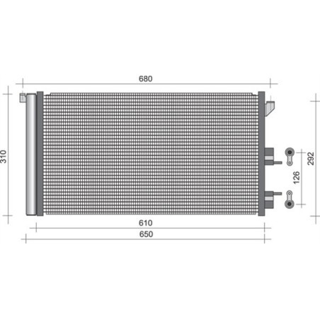 MAGNETI MARELLI 350203248000 Condensatore climatizzatore