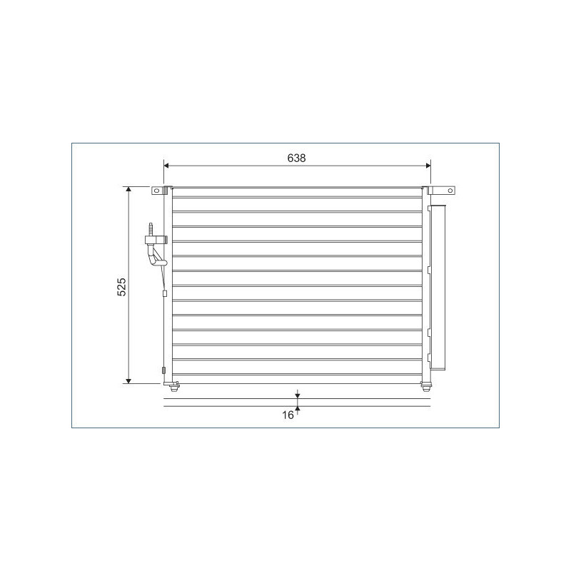 VALEO 822603 Skraplacz klimatyzacji