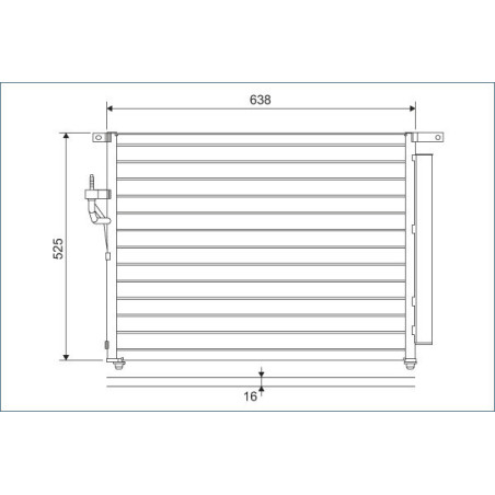 VALEO 822603 Skraplacz klimatyzacji