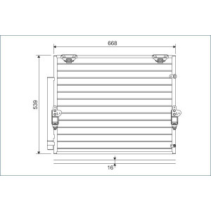 VALEO 822621 Skraplacz klimatyzacji