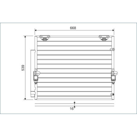VALEO 822621 Air conditioning condenser