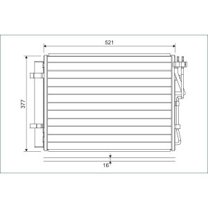 VALEO 822624 Skraplacz klimatyzacji