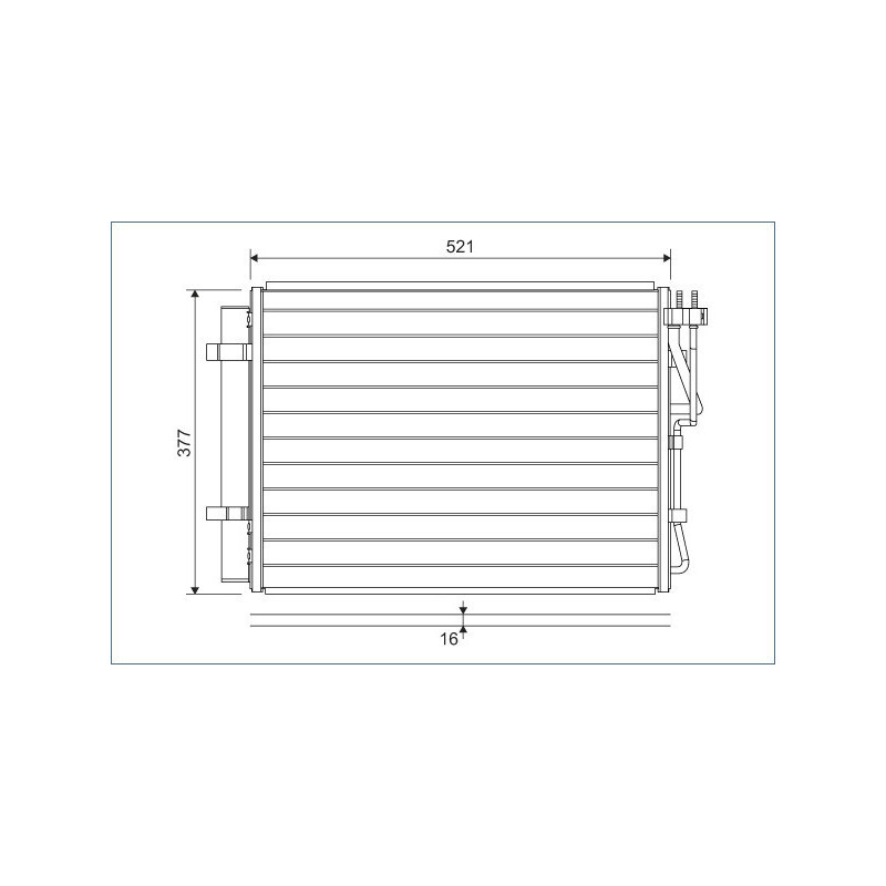 VALEO 822624 Klimakondensator