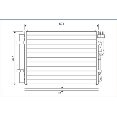 VALEO 822624 Skraplacz klimatyzacji