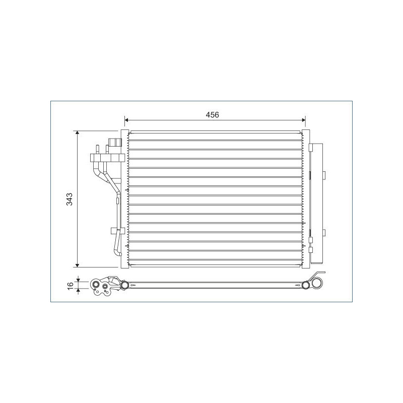 VALEO 822629 Klimakondensator