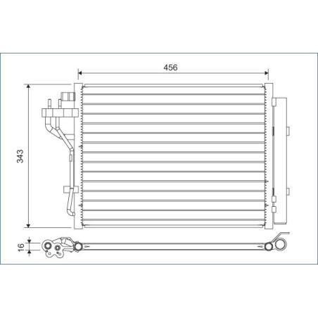 VALEO 822629 Skraplacz klimatyzacji