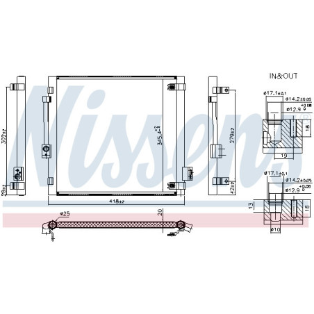 NISSENS 940688 Condensador de aire acondicionado