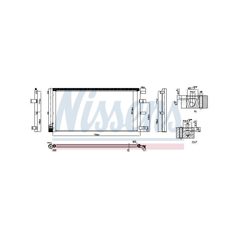 NISSENS 940829 Condensador de aire acondicionado