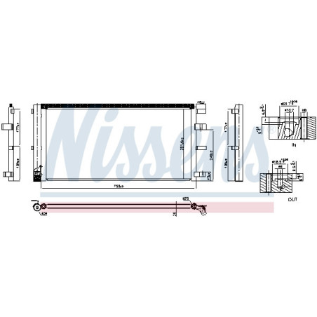 NISSENS 940829 Condensador de aire acondicionado