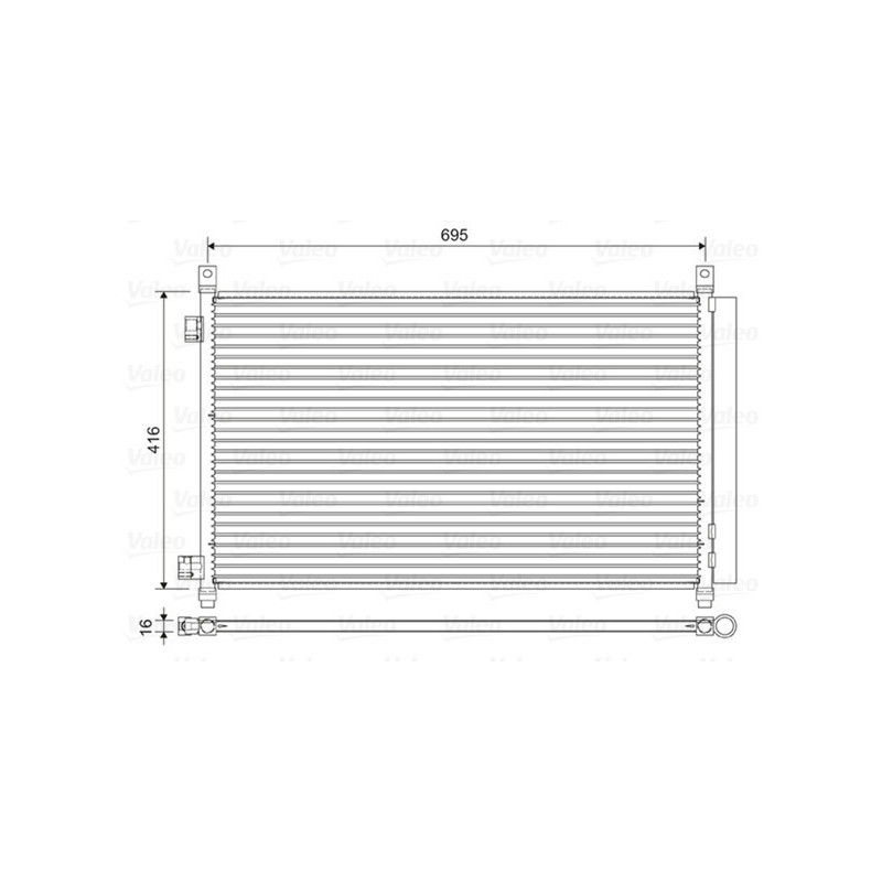 VALEO 822611 Condensador de aire acondicionado