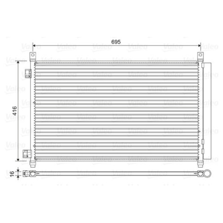 VALEO 822611 Skraplacz klimatyzacji