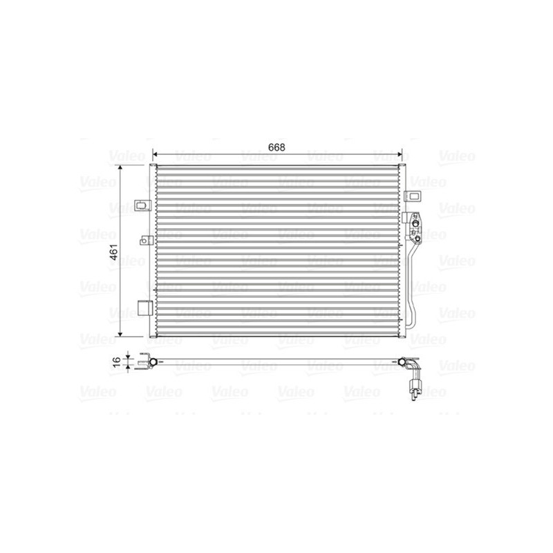 VALEO 822625 Skraplacz klimatyzacji