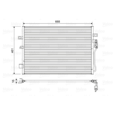 VALEO 822625 Air conditioning condenser