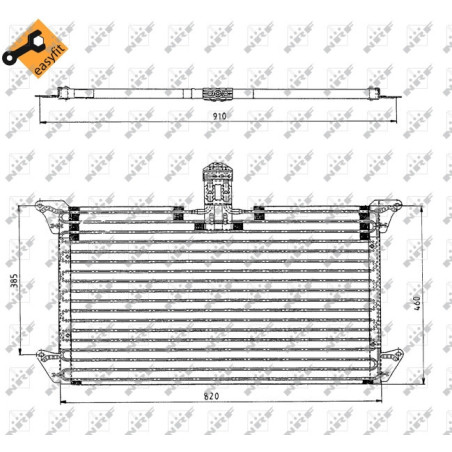 NRF 35061 Condensatore climatizzatore