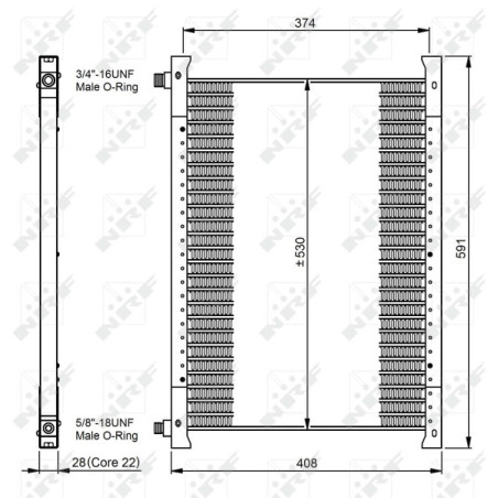 NRF 35064 Condensador de aire acondicionado