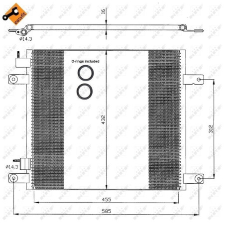 NRF 35364 Condensador de aire acondicionado
