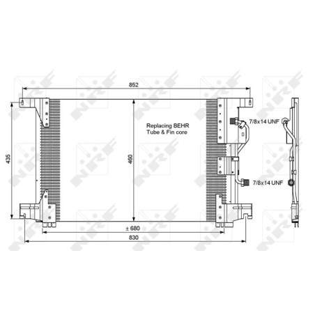 NRF 35772 Air conditioning condenser