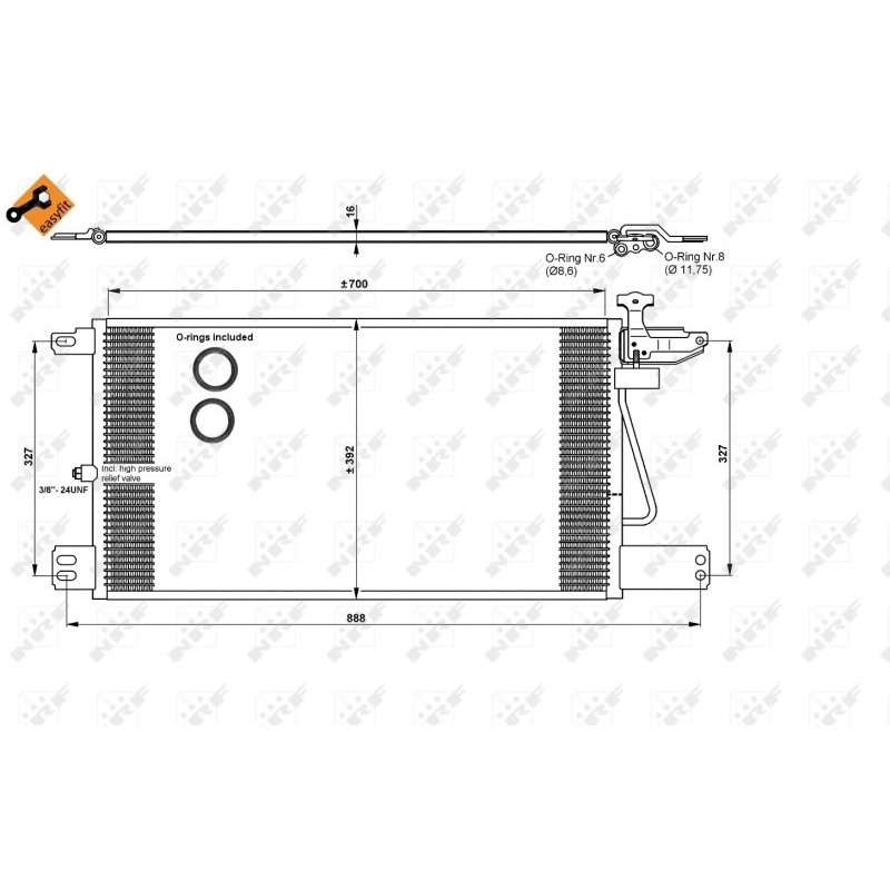 NRF 35790 Skraplacz klimatyzacji