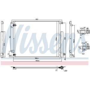 NISSENS 940853 Air conditioning condenser
