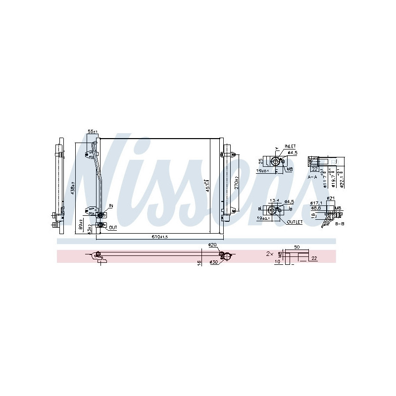NISSENS 940864 Condensador de aire acondicionado