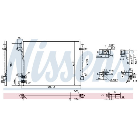 NISSENS 940864 Condensador de aire acondicionado