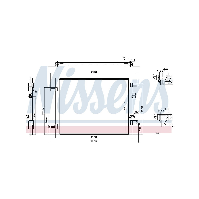 NISSENS 941061 Condensatore climatizzatore