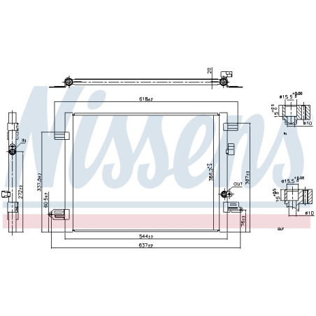 NISSENS 941061 Condensador de aire acondicionado