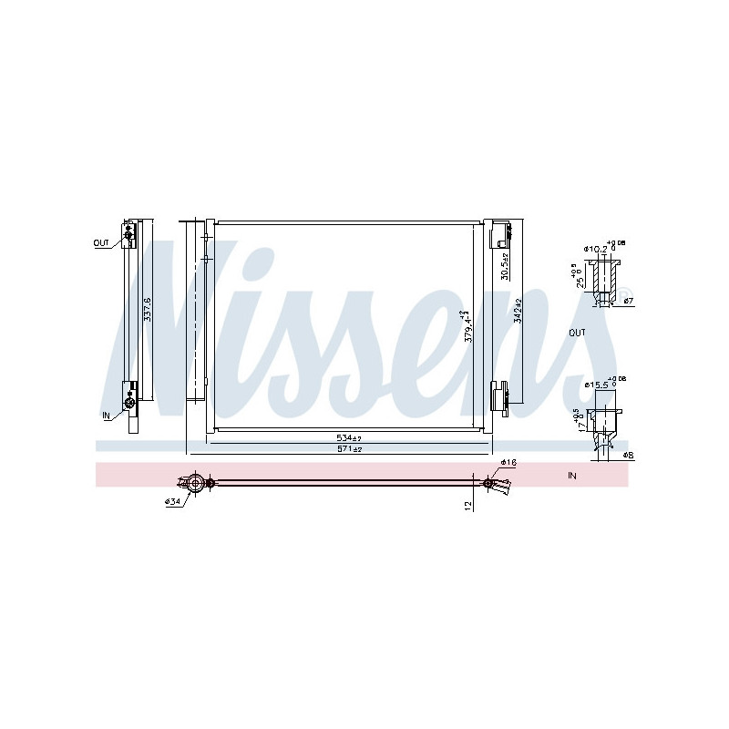 NISSENS 941197 Condensatore climatizzatore